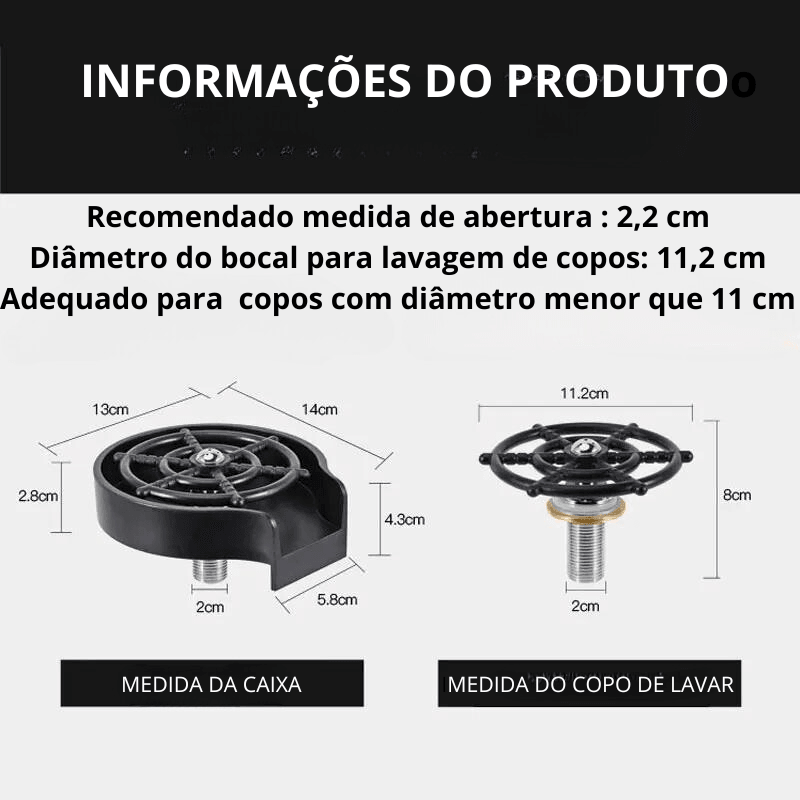 Lavador de Copos Automático de Alta Pressão - SolutionPrime